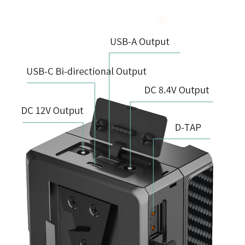 Rolux Batteries Ciné V-Mount Pocket Batterie 99Wh DopPRO