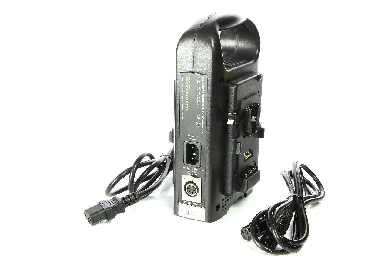 Rolux Chargeur V-Mount Rolux Chargeur Batteries V-Lock Dual Smart & DC Output DopPRO