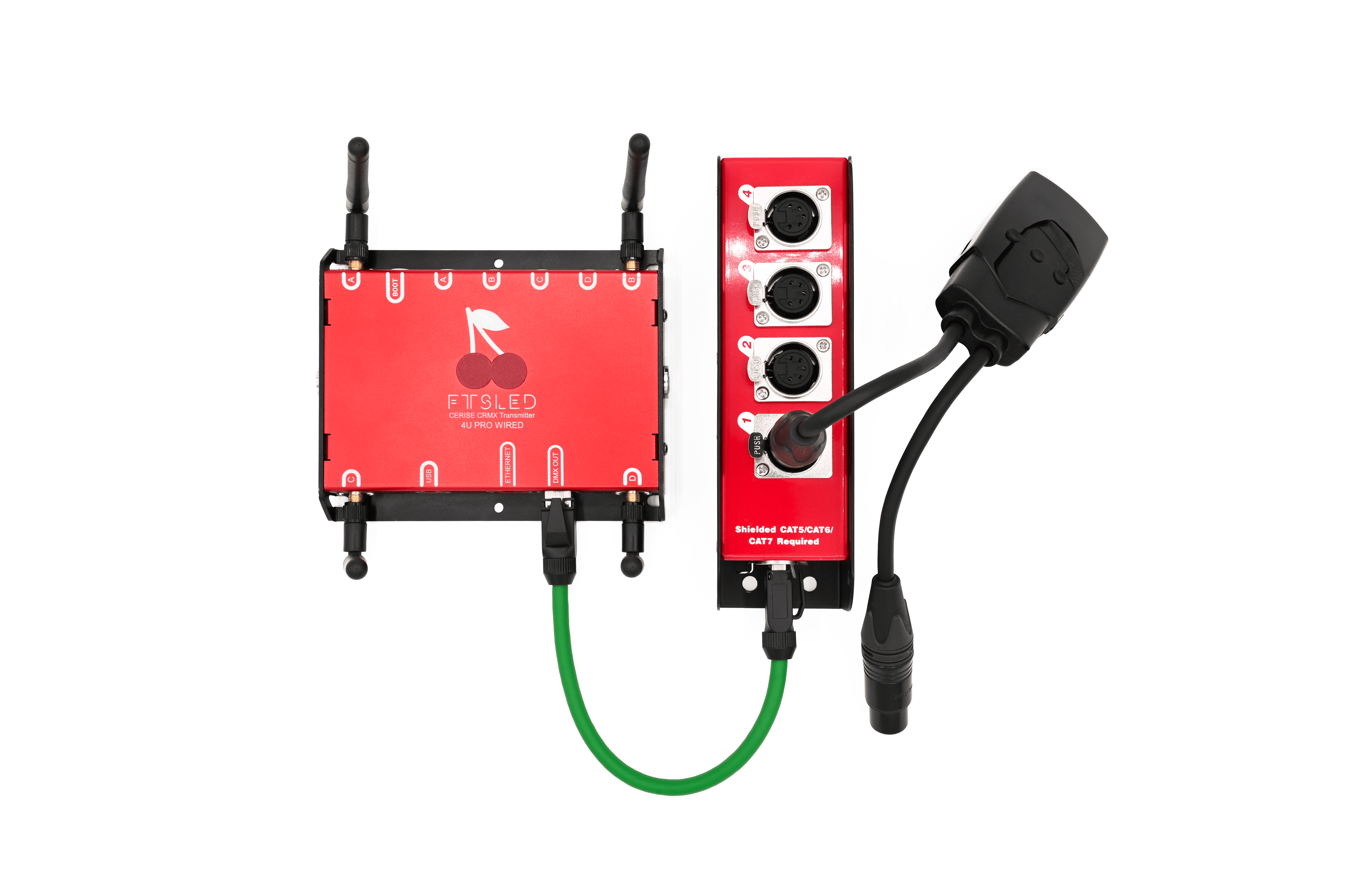 FTSLED Transmetteurs DMX CERISE 2U PRO WIRED DopPRO