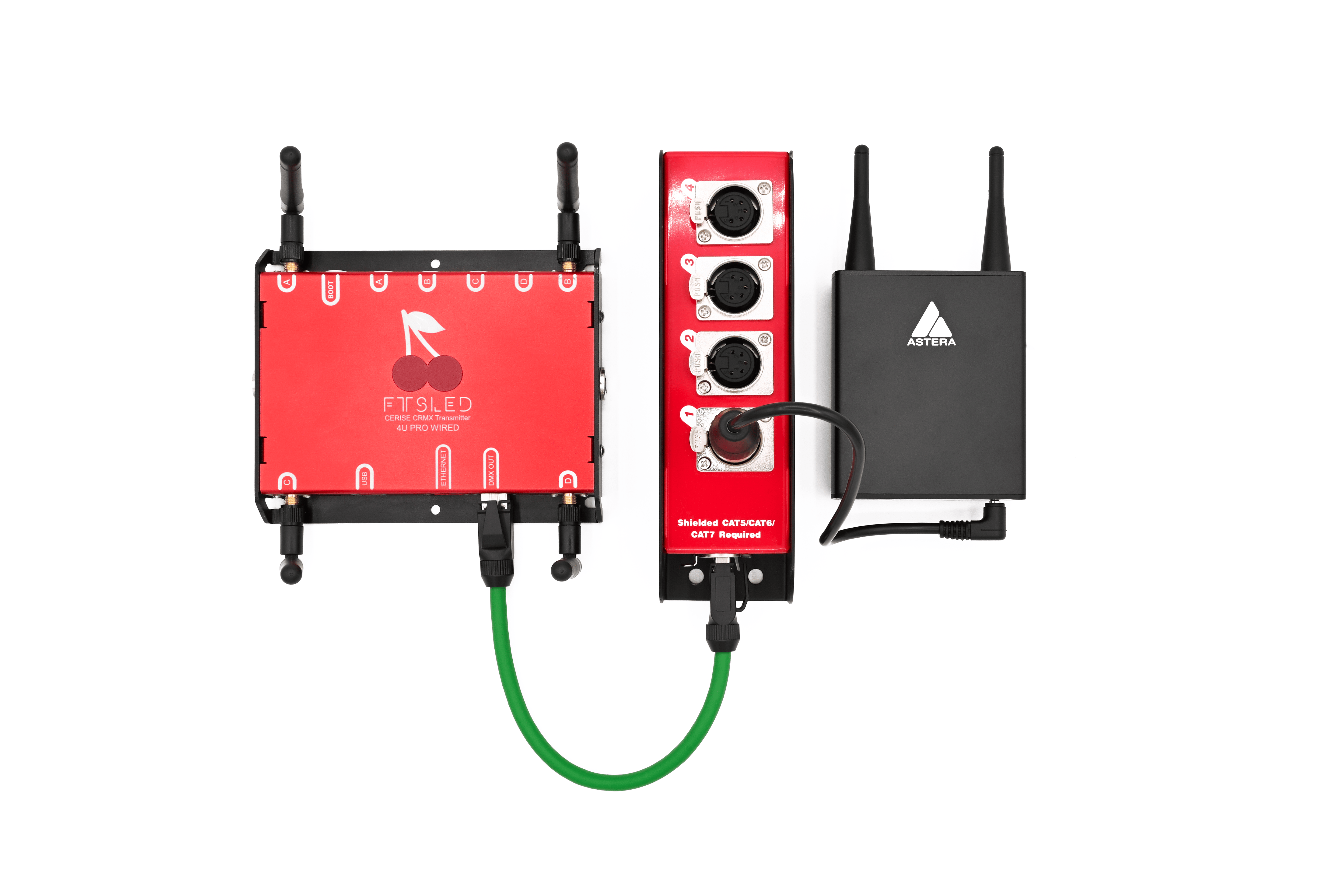 FTSLED Transmetteurs DMX CERISE 2U PRO WIRED DopPRO