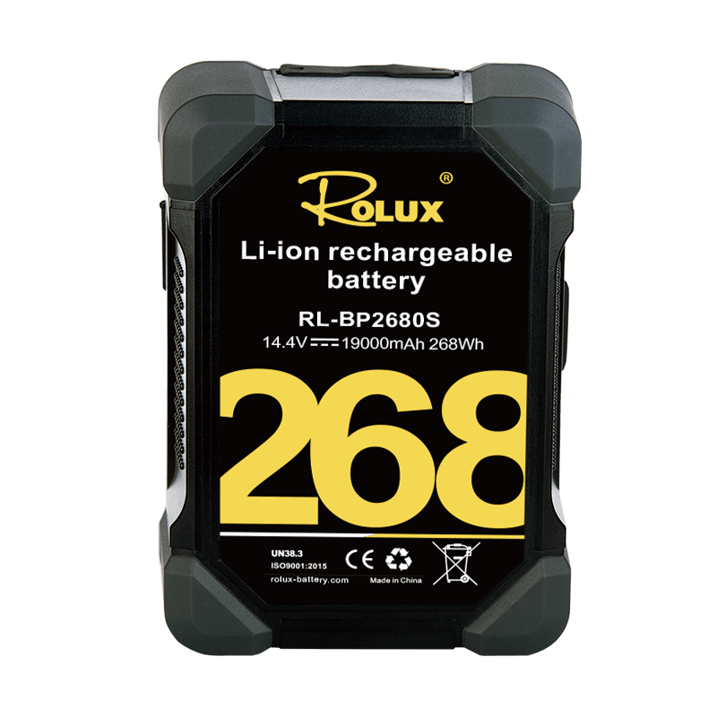 Rolux Batteries Ciné V-Mount Antichoc Batterie 268Wh DopPRO